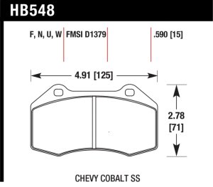 Alfa Romeo 4C Brake Pads - Front - Hawk Performance - ER-1 - `15-`19